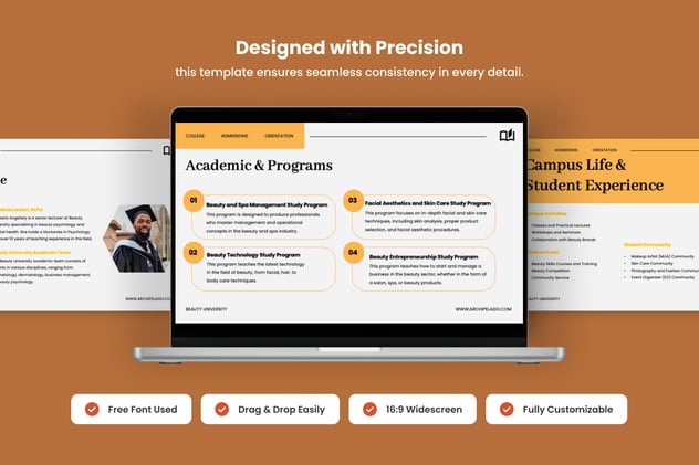 大学学院定位介绍PPT模板 - 顶尖PPT