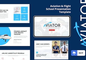 航空领域主旨内容展示Keynote模板 - 顶尖PPT