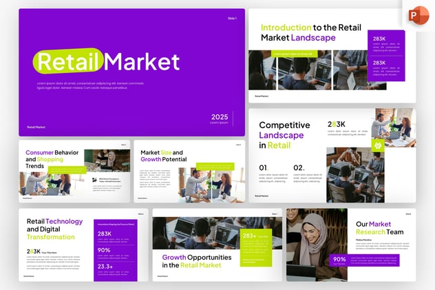 零售商业市场分析方案PPT模板 - 顶尖PPT