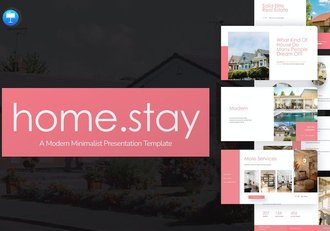 民宿酒店房地产keynote模板 - 顶尖PPT