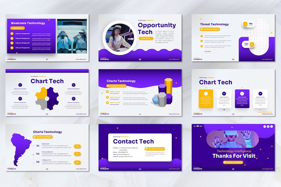 科技技术创新方案展示Keynote模板 - 顶尖PPT