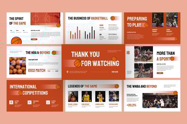 体育赛事篮球运动活动方案宣传PPT模板 - 顶尖PPT