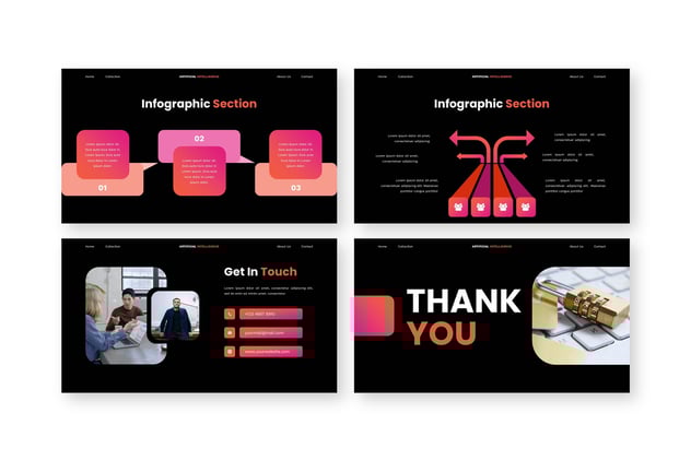 人工智能技术主题演讲keynote模板 - 顶尖PPT