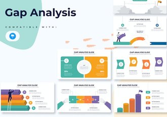 业务差距分析对比报告Keynote模板 - 顶尖PPT
