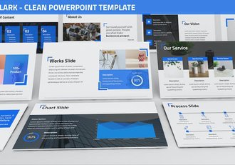 极简清洁商务设计PPT模板 - 顶尖PPT