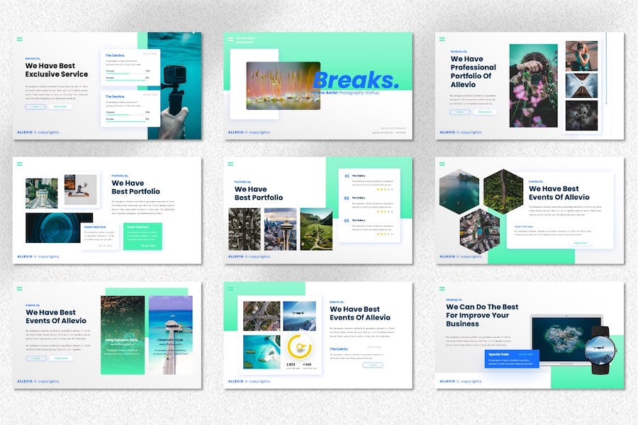 无人机航拍摄影技术应用PPT模板 - 顶尖PPT