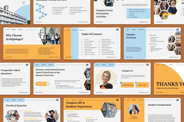 大学学院定位介绍PPT模板 - 顶尖PPT