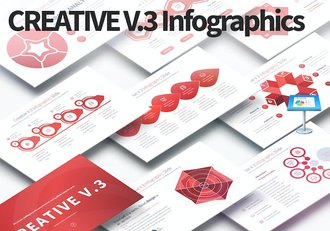 创意大气圆形商务信息图形图表PPT模板 - 顶尖PPT