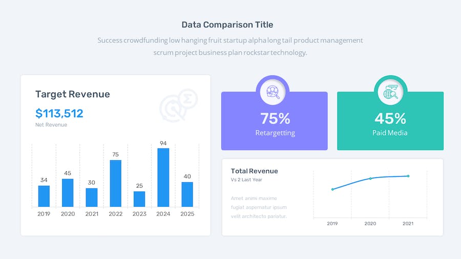 社交媒体数据分析统计年终报告keynote模板 - 顶尖PPT