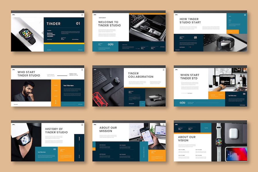 商务企业服务推广Keynote模板 - 顶尖PPT