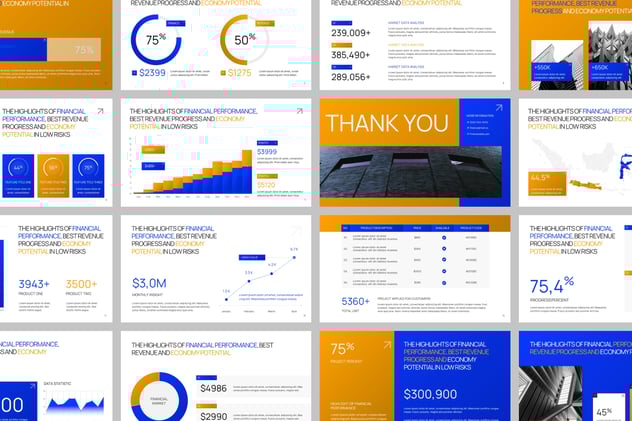 财务绩效总结汇报keynote模板 - 顶尖PPT