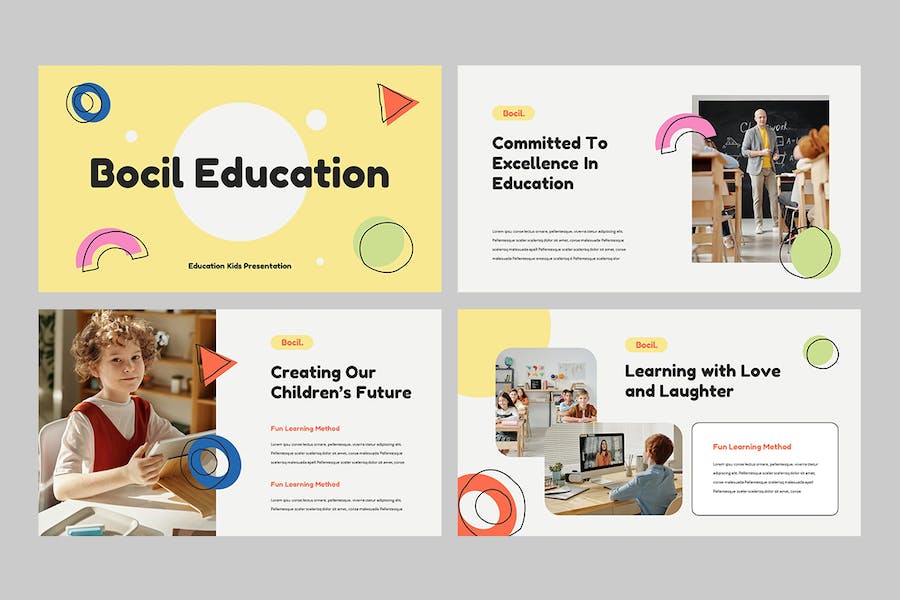 儿童早教培训课程学习PPT模板 - 顶尖PPT