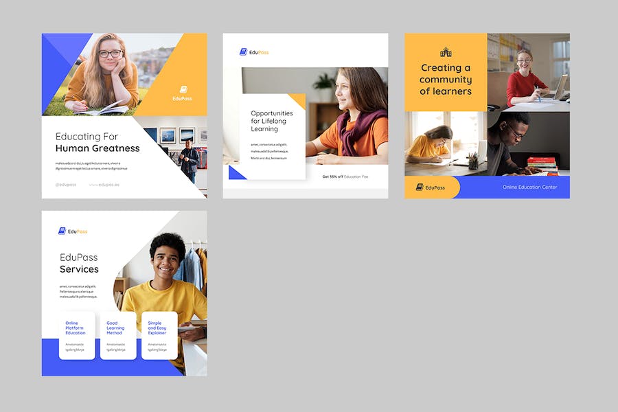 教育社交媒体推广营销PPT模板 - 顶尖PPT