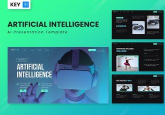 人工智能AI科技主题keynote模板 - 顶尖PPT