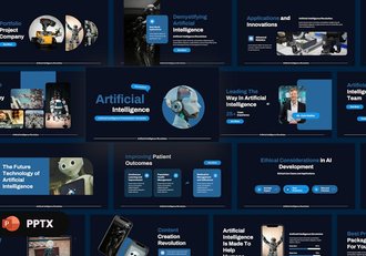 人工智能技术发展PPT模板 - 顶尖PPT