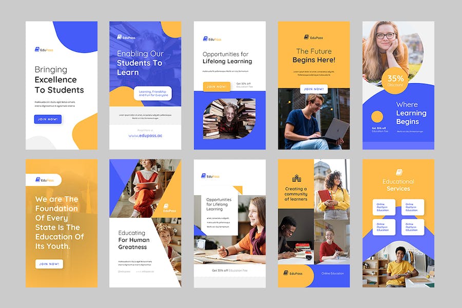 教育社交媒体推广营销PPT模板 - 顶尖PPT