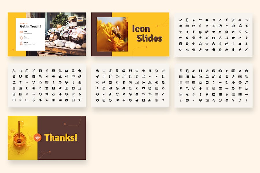 甜蜜养蜂产业介绍PPT模板 - 顶尖PPT