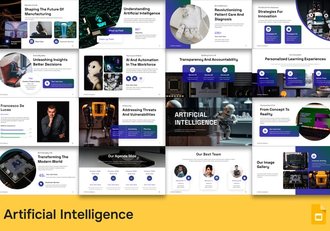 人工智能AI机器人PPT模板 - 顶尖PPT