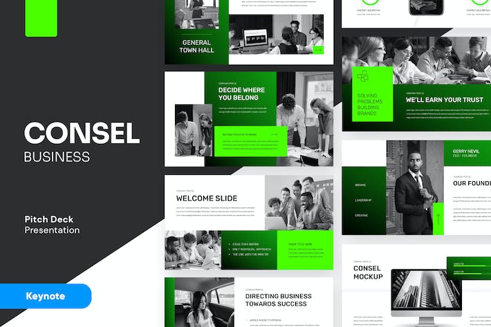 企业商务项目融资路演推介Keynote模板 - 顶尖PPT