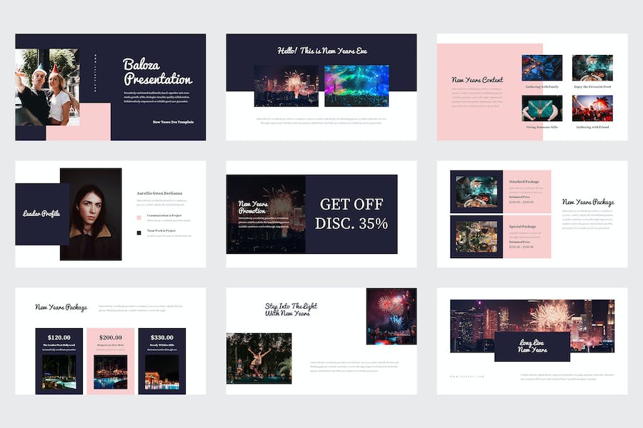 新年前夕营销推广活动运营方案Keynote模板 - 顶尖PPT