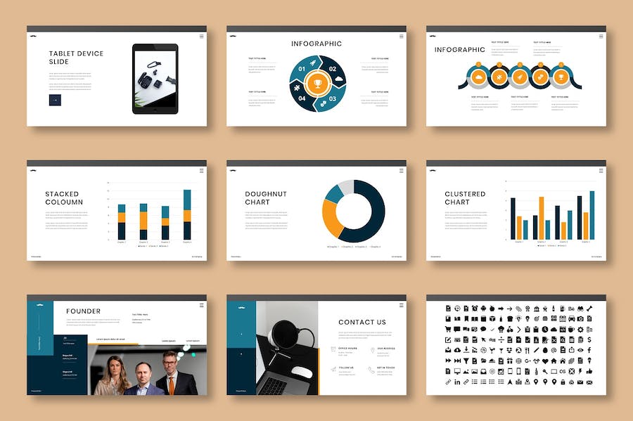 商务企业服务推广Keynote模板 - 顶尖PPT