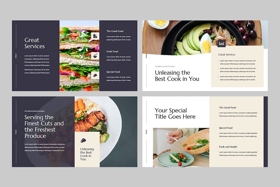 美食餐饮品牌推介讲述Keynote模板 - 顶尖PPT