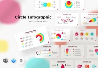 圆形循环信息图形模板展示Keynote模板 - 顶尖PPT