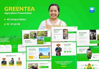 生态农业主题演讲Keynote模板 - 顶尖PPT