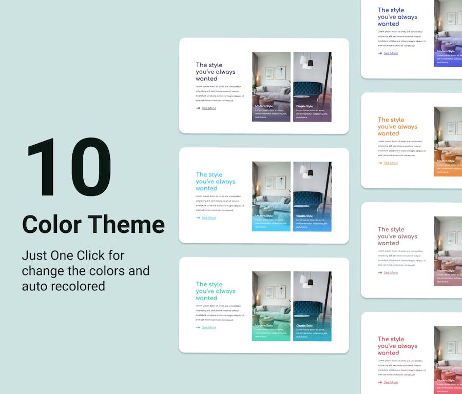 温馨家居室内设计展示PPT模板 - 顶尖PPT