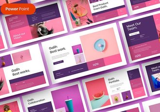 粉色商务企业品牌宣传推广PPT模板 - 顶尖PPT