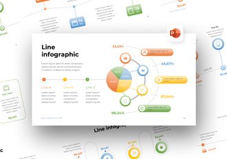 线路信息图图形PPT模板 - 顶尖PPT
