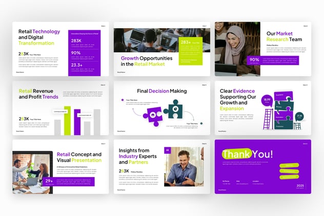 零售商业市场分析方案PPT模板 - 顶尖PPT