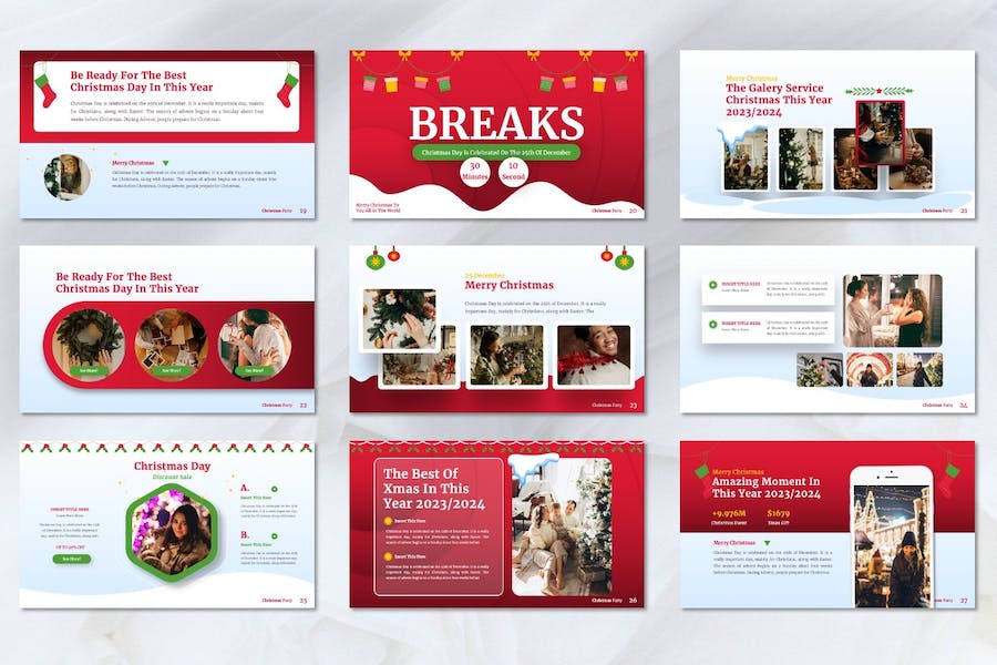 圣诞节主题演讲策划活动方案Keynote模板 - 顶尖PPT