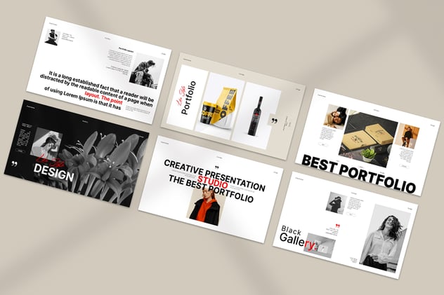 简约风格投资组合主题keynote模板 - 顶尖PPT