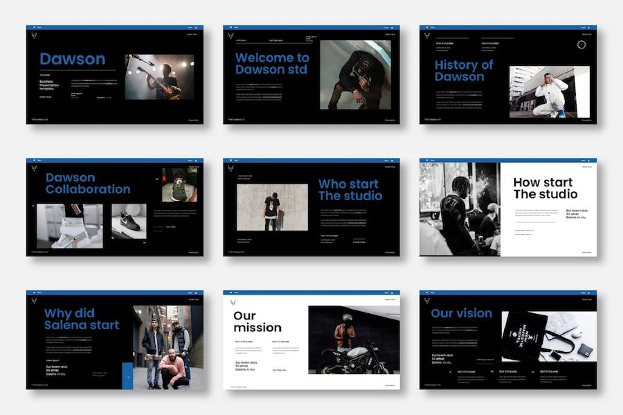 现代商务企业产品服务宣传推广PPT模板 - 顶尖PPT