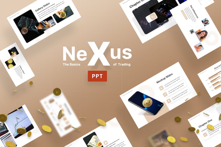 蓝色商务交易流程演示PPT模板 - 顶尖PPT