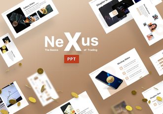 蓝色商务交易流程演示PPT模板 - 顶尖PPT