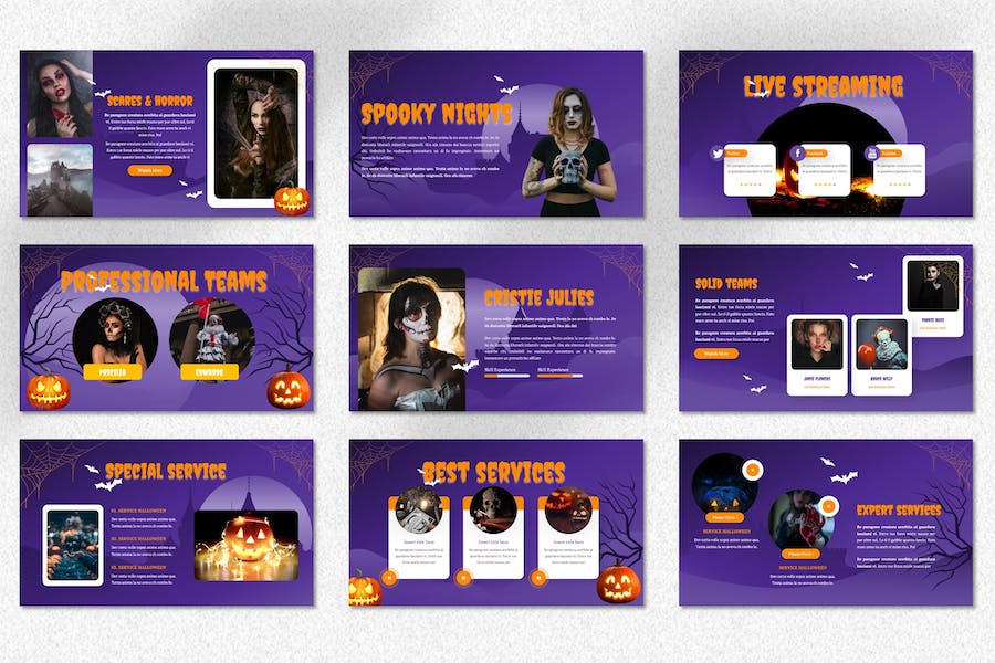 万圣节文化介绍活动策划keynote模板 - 顶尖PPT