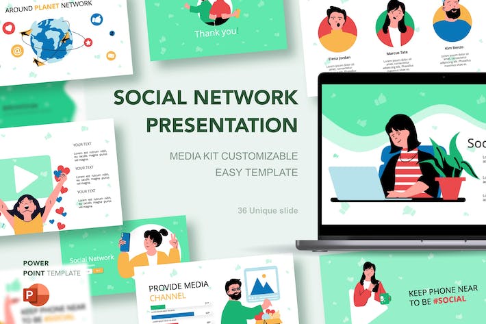 国外社交网络媒体营销高级PPT模板 Retry - 顶尖PPT