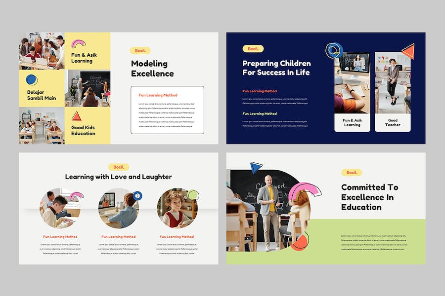 儿童教育培训课程教学活动方案Keynote模板 - 顶尖PPT