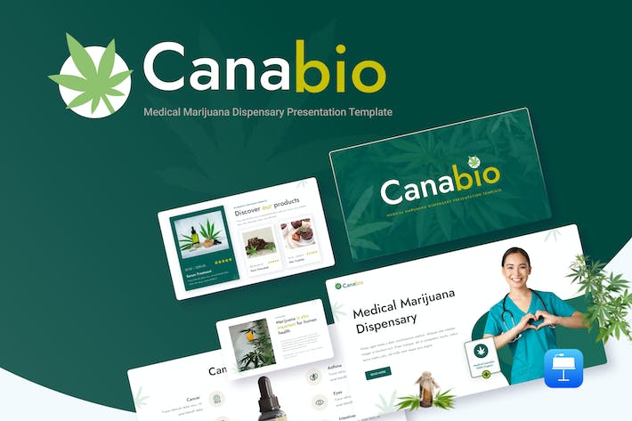 医疗大麻医学keynote模板 - 顶尖PPT