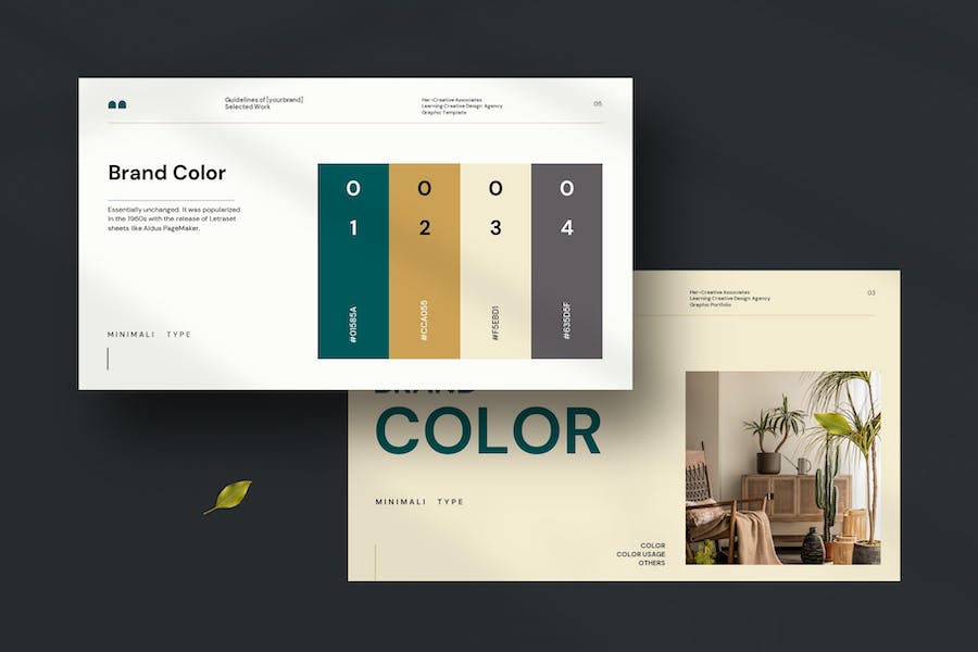 品牌设计规范VI视觉手册形象设计PPT模板 - 顶尖PPT