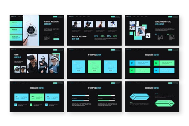 人工智能AI科技主题keynote模板 - 顶尖PPT