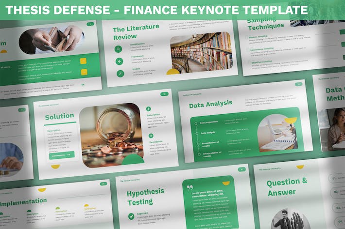国防金融论文keynote模板 - 顶尖PPT