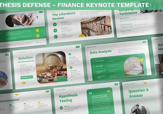 国防金融论文keynote模板 - 顶尖PPT