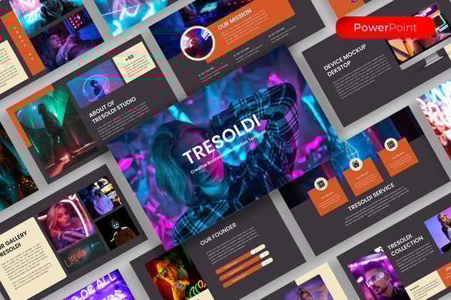 创意品牌推广宣传展示PPT模板 - 顶尖PPT