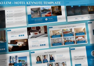 酒店管理介绍宣传市场分析keynote模板 - 顶尖PPT