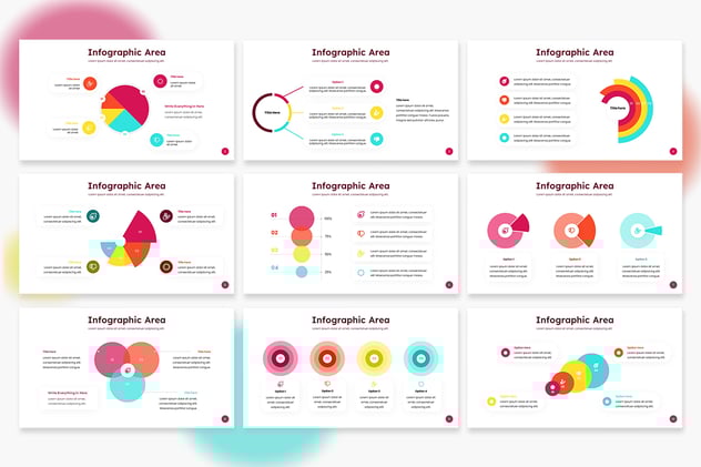 圆形循环信息图形模板展示Keynote模板 - 顶尖PPT