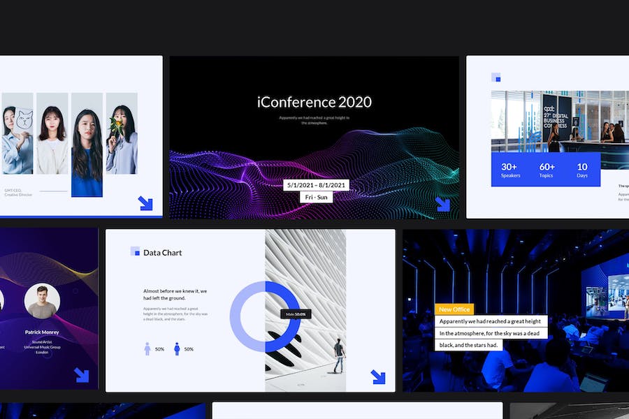 商务展会发布会项目会议PPT模板 - 顶尖PPT