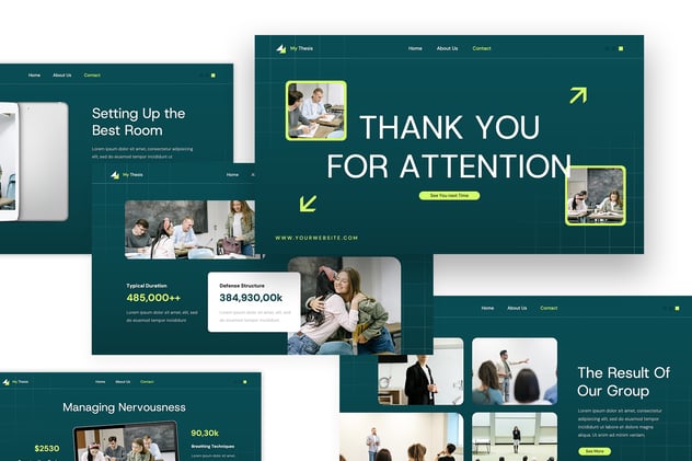 论文辩护PowerPoint模板 - 顶尖PPT